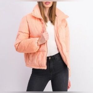 Peach Puffer Jacket